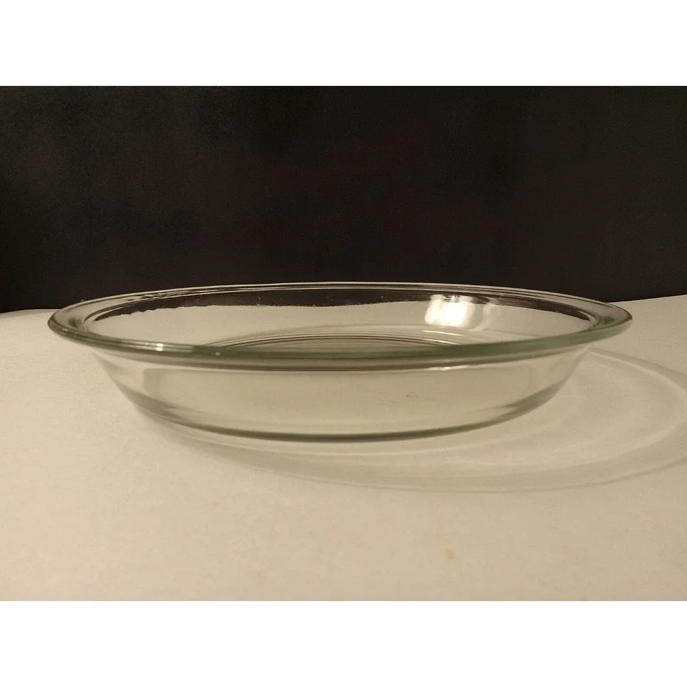 PYREX 209 Pie Dish 9 inch Baking Plate Clear Glass Vintage 1990s Round